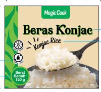 120g of konjac rice